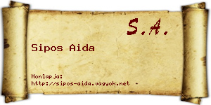 Sipos Aida névjegykártya